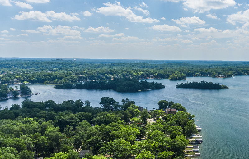 Youth Island (Hubbell's Island) White Lake Township MI - WaterWinterWo